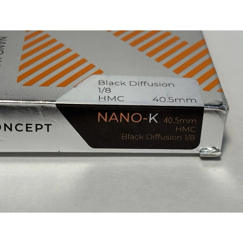 K&F Concept Nano-K Black Diffusion 1/8 HMC 40.5mm Lens Filter New In Box